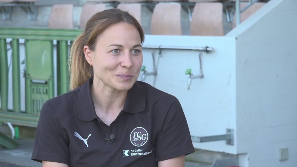 Cheftrainerin der FCSG-Frauen Jasmin Schweer im TVO-Sporttalk