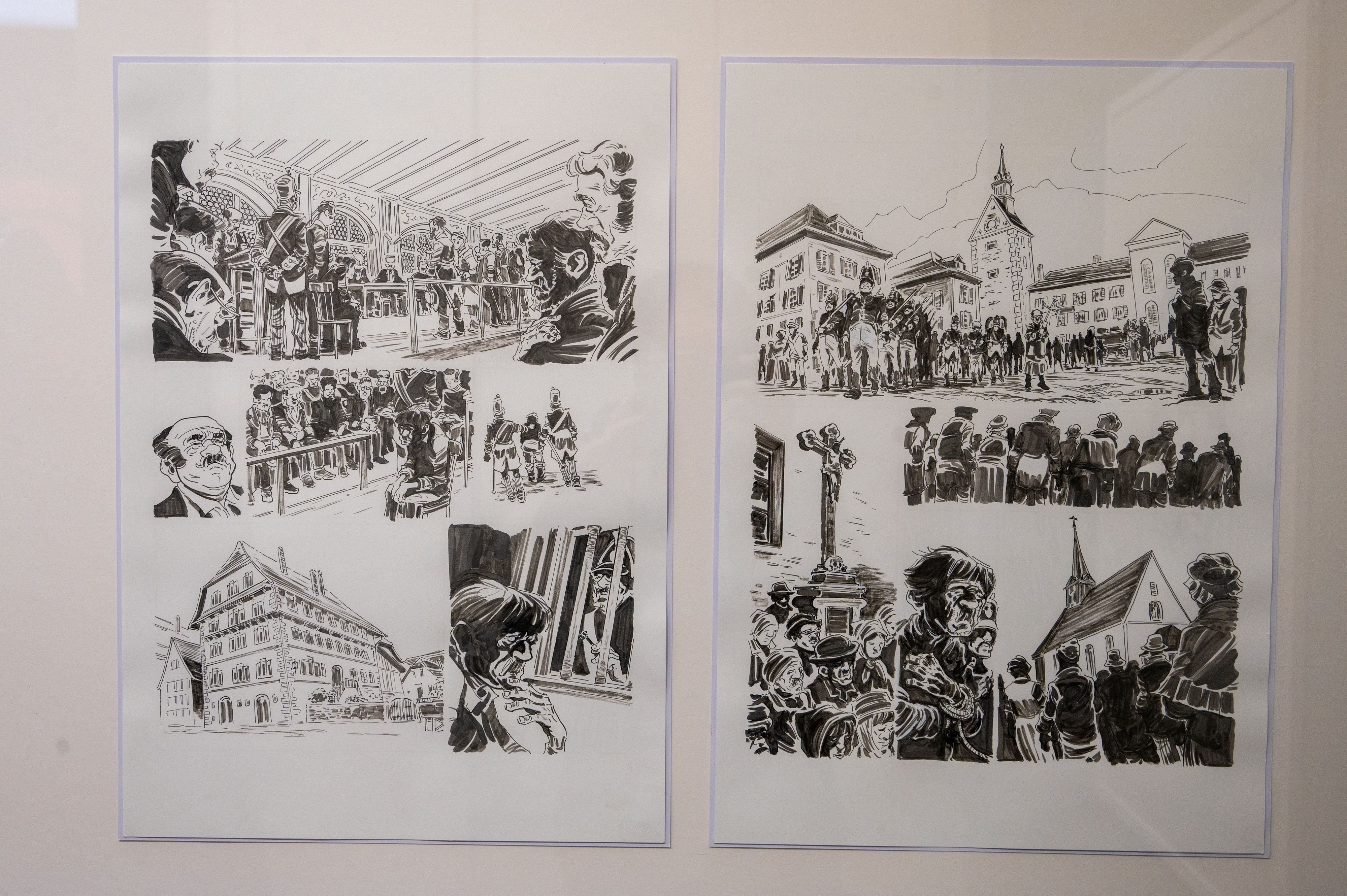 Ein-trauriges-St-ck-Zeitgeschichte-Comic-zeichnet-das-Leben-eines-Hingerichteten-in-Zug-nach