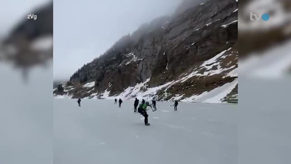 Auf dünnem Eis: Gefrorene Seen ziehen Wagemutige an – trotz Verbot